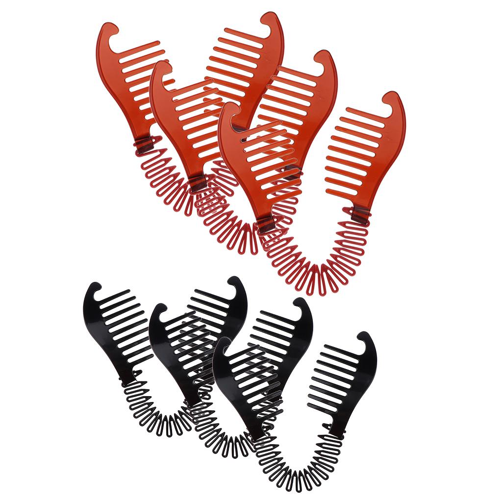 6pcs Updo Hairstyling Clip Bun Donut Twist Braid Ponytail Maker Accessories