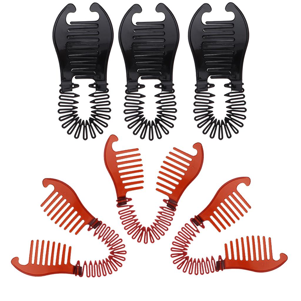 6pcs Updo Hairstyling Clip Bun Donut Twist Braid Ponytail Maker Accessories
