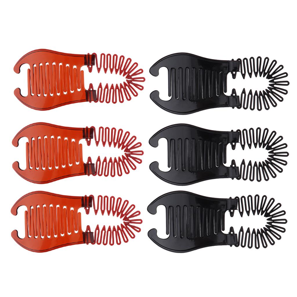6pcs Updo Hairstyling Clip Bun Donut Twist Braid Ponytail Maker Accessories
