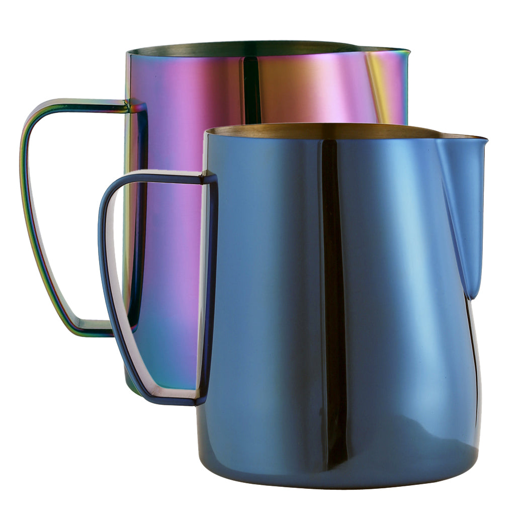 2Pcs 350ml Espresso Milk Frothing Pitcher Stainless Latte Art Coffee Jug