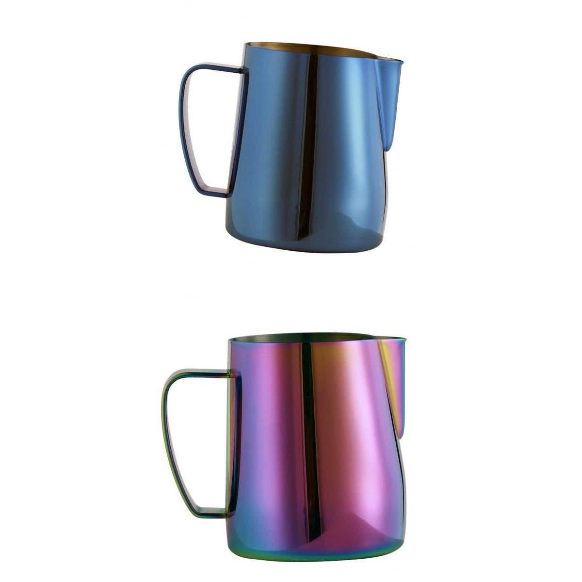 2Pcs 350ml Espresso Milk Frothing Pitcher Stainless Latte Art Coffee Jug