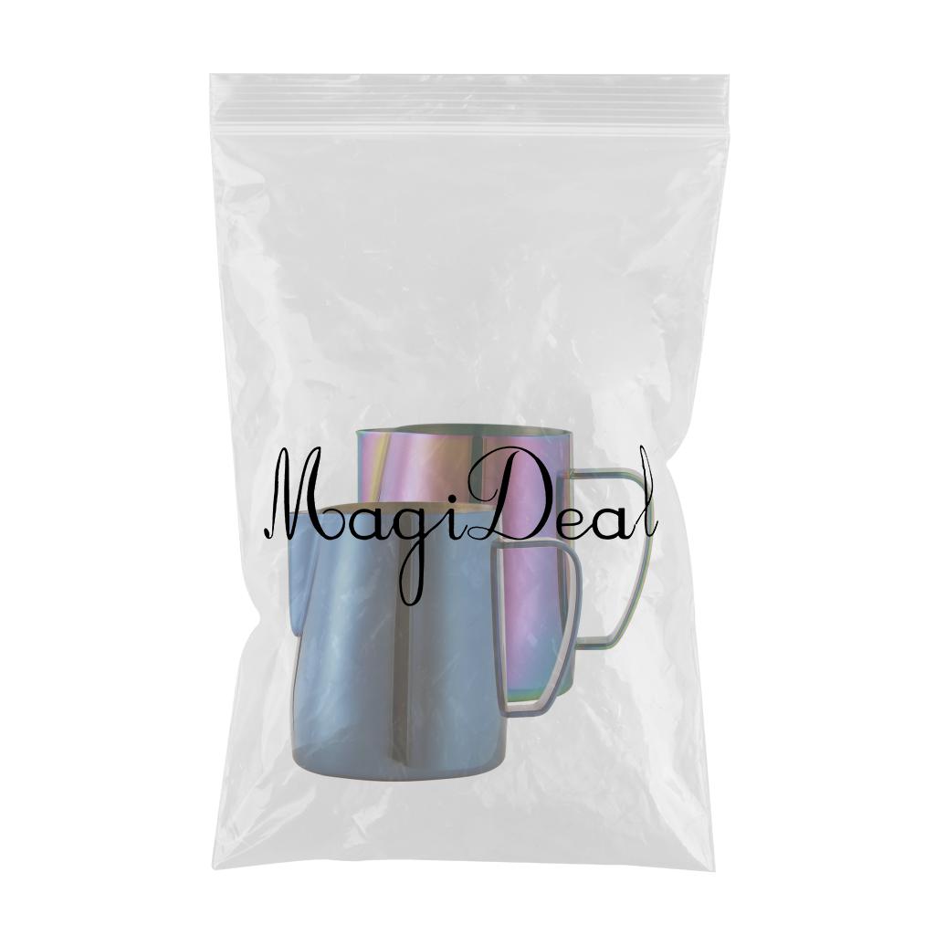 2Pcs 350ml Espresso Milk Frothing Pitcher Stainless Latte Art Coffee Jug