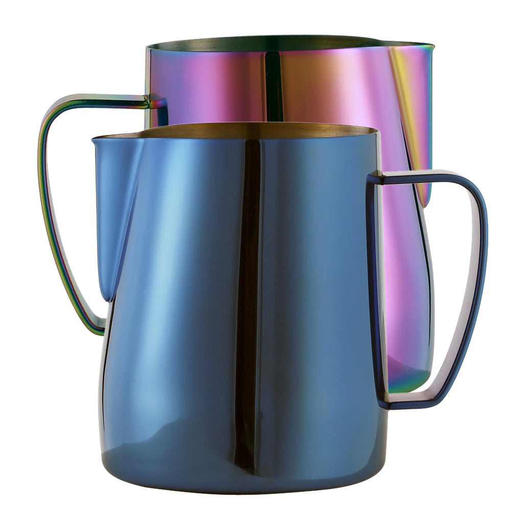 2Pcs 350ml Espresso Milk Frothing Pitcher Stainless Latte Art Coffee Jug