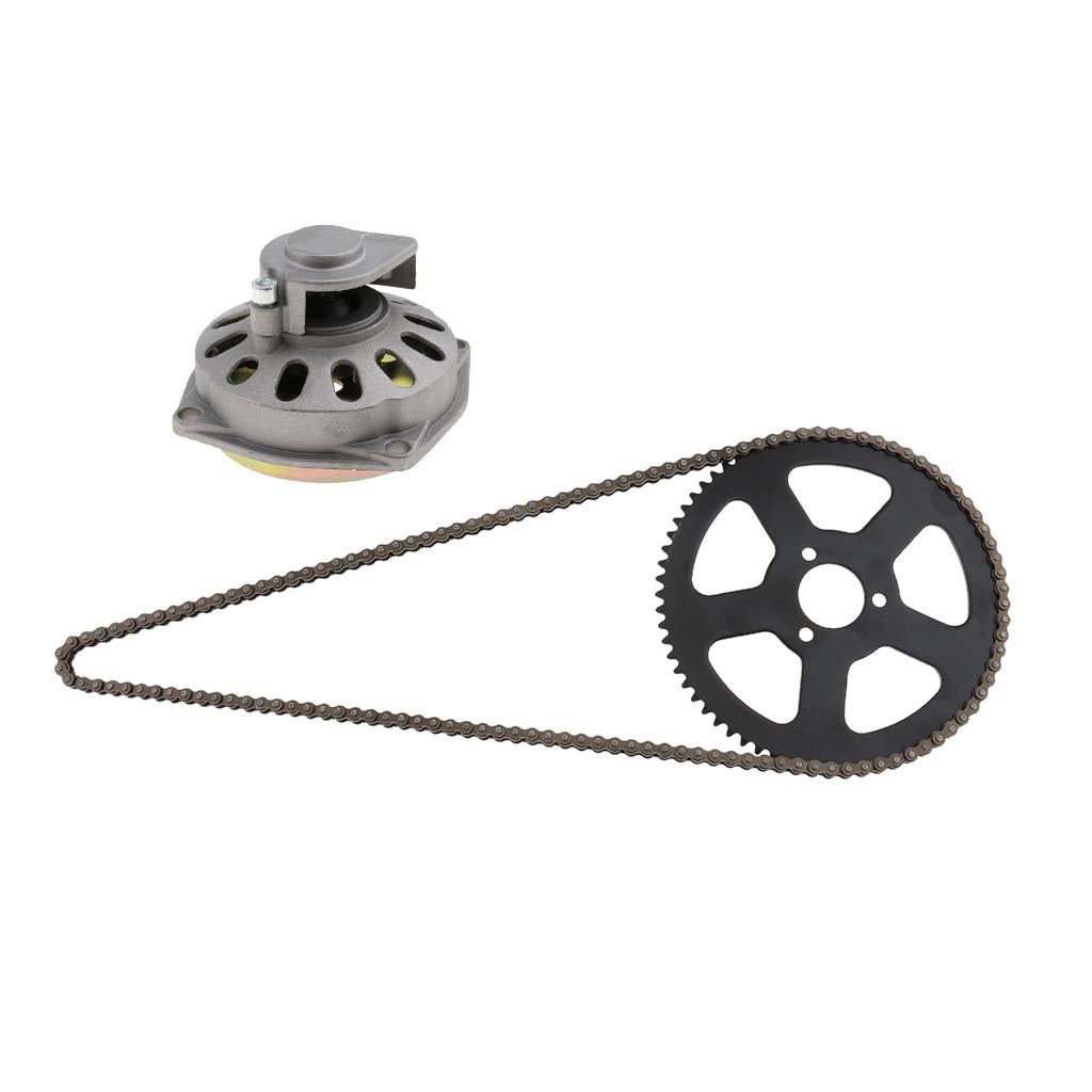 Clutch Drum Bell Housing & 25H 68 Links Drive Chain & Sprocket for 49cc