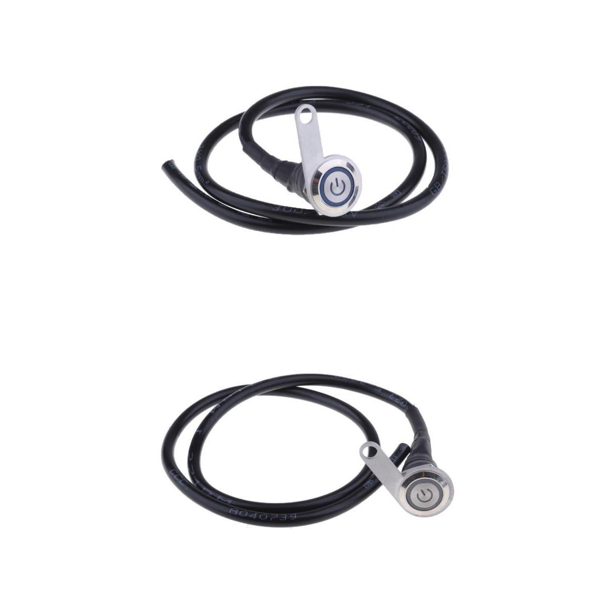 2Pieces 12V Motorcycle LED Handlebar Headlight Foglight Switch Waterproof