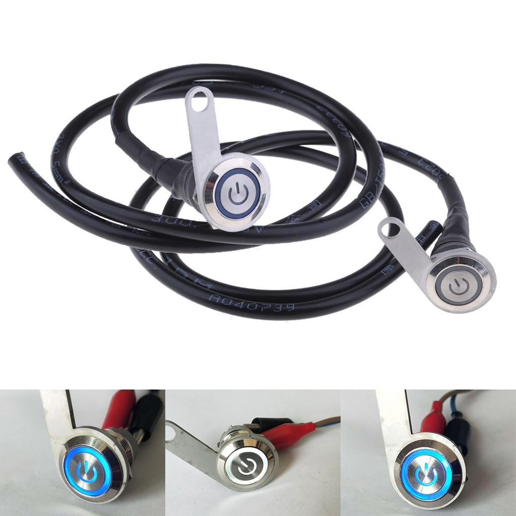 2Pieces 12V Motorcycle LED Handlebar Headlight Foglight Switch Waterproof