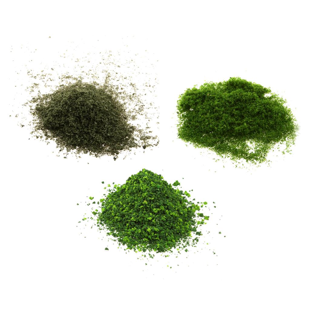 3x Leaves Foliage Moss Models Toy Green for Mini Tree Landscape Building DIY