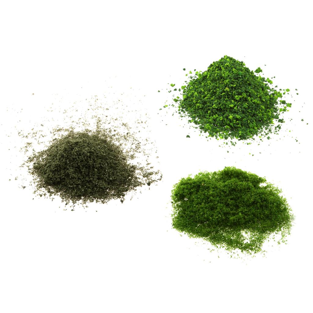 3x Leaves Foliage Moss Models Toy Green for Mini Tree Landscape Building DIY