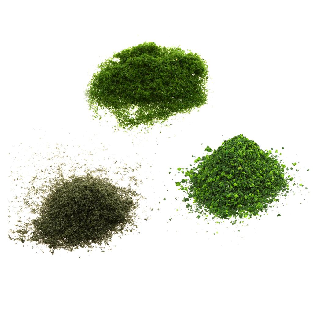 3x Leaves Foliage Moss Models Toy Green for Mini Tree Landscape Building DIY
