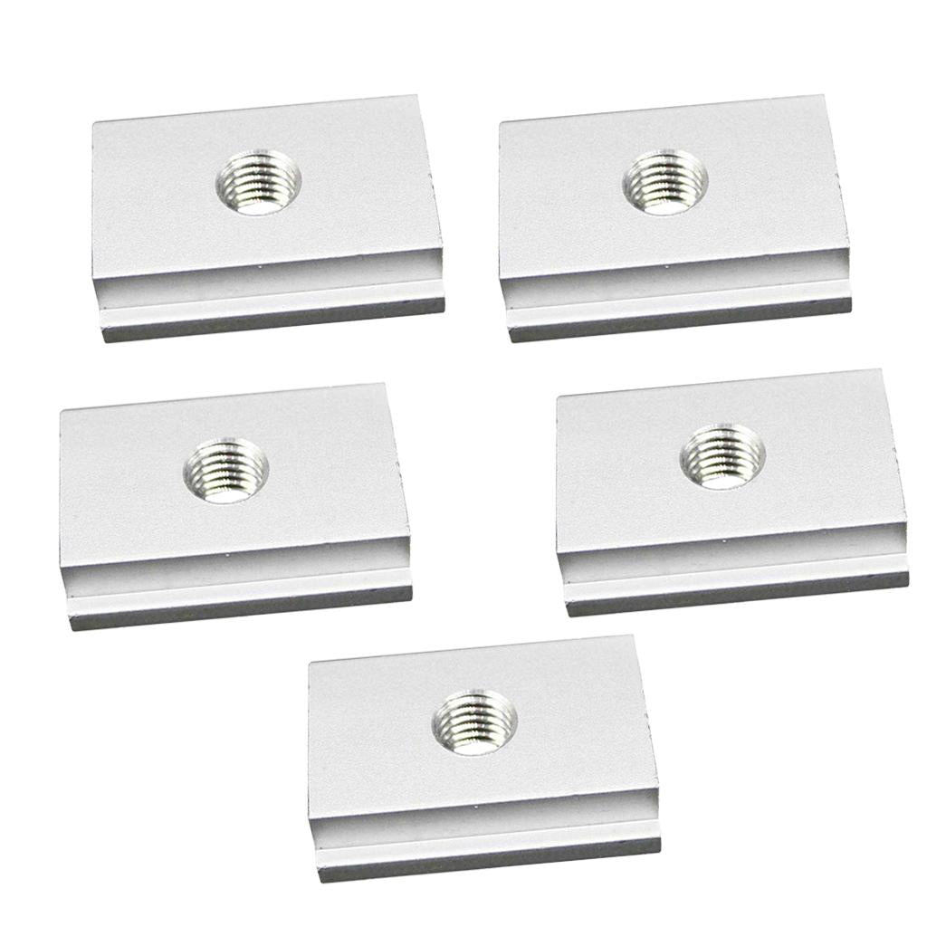 5Pieces M8# T-Slider for T-slot for Various Woodworking Jigs Aluminum Alloy