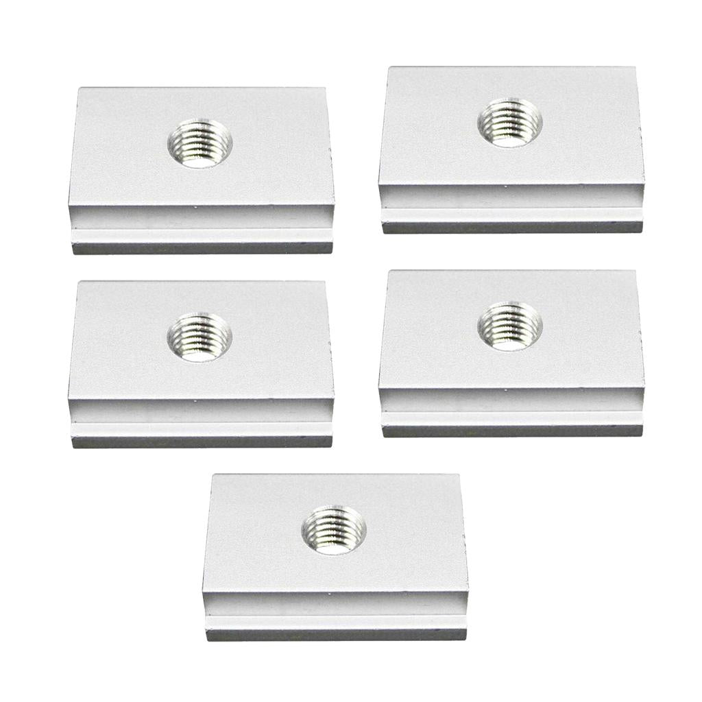 5Pieces M8# T-Slider for T-slot for Various Woodworking Jigs Aluminum Alloy