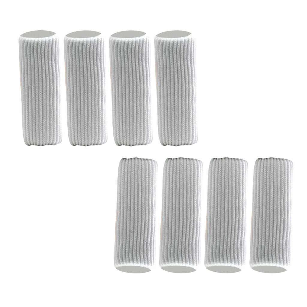 8x11cm Furniture Feet Caps Covers/Knitted Chair Leg Socks White
