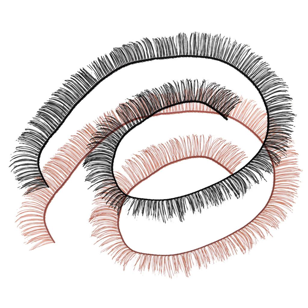 20 Pieces DIY Doll False Eyelashes Strips For BJD Dolls Makeup Accs 5mm