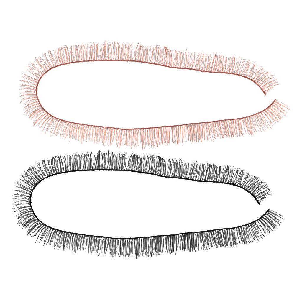 20 Pieces DIY Doll False Eyelashes Strips For BJD Dolls Makeup Accs 5mm