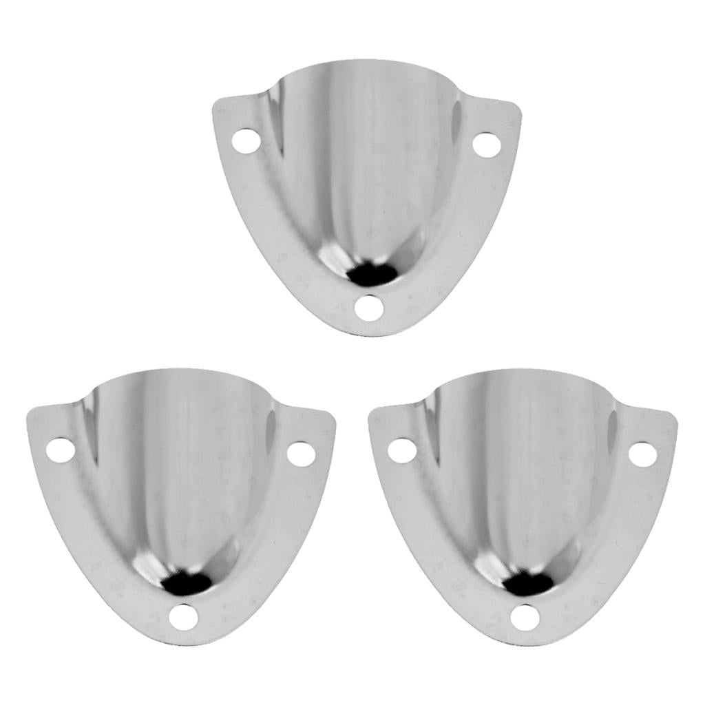3pcs Stainless Steel 316 Midget Clam Shell Wire Cable Vent Cover For Boat