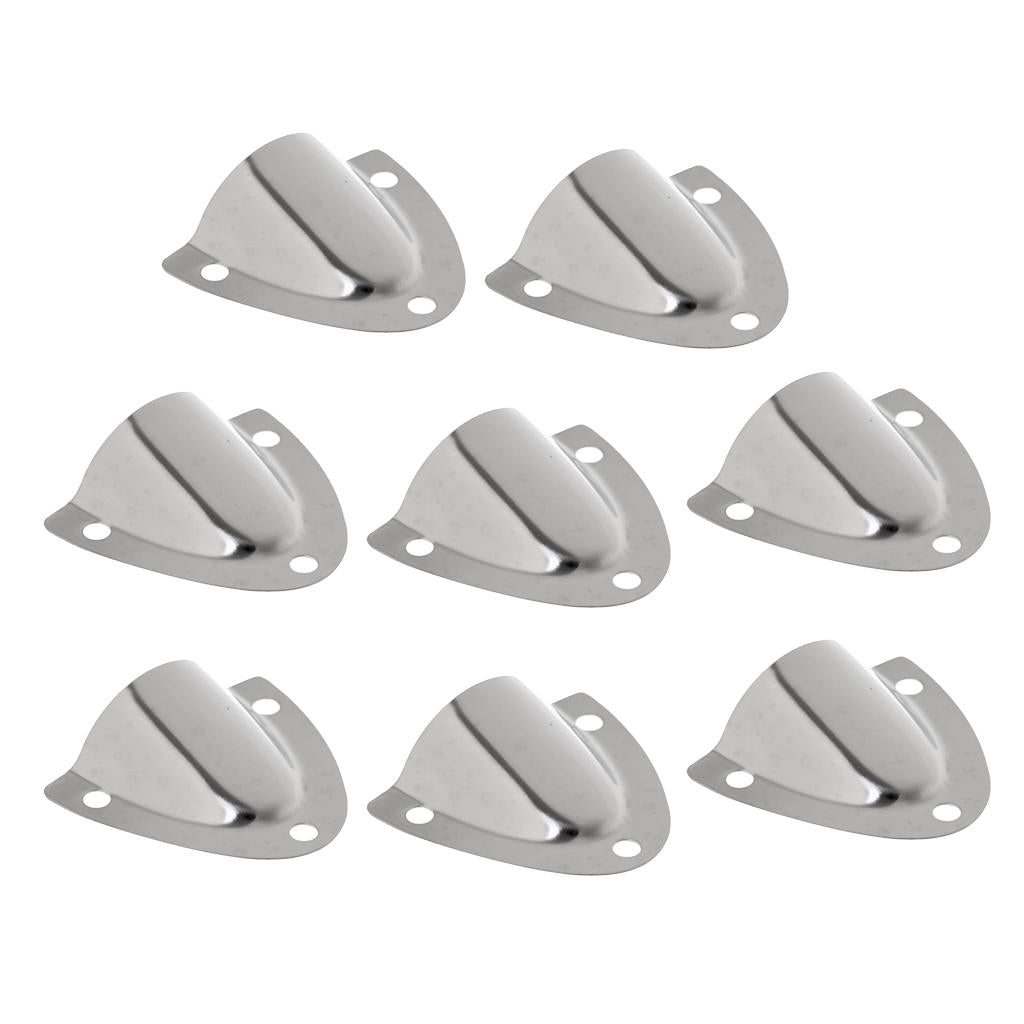 8pcs Stainless Steel 316 Midget Clam Shell Wire Cable Vent Cover For Boat