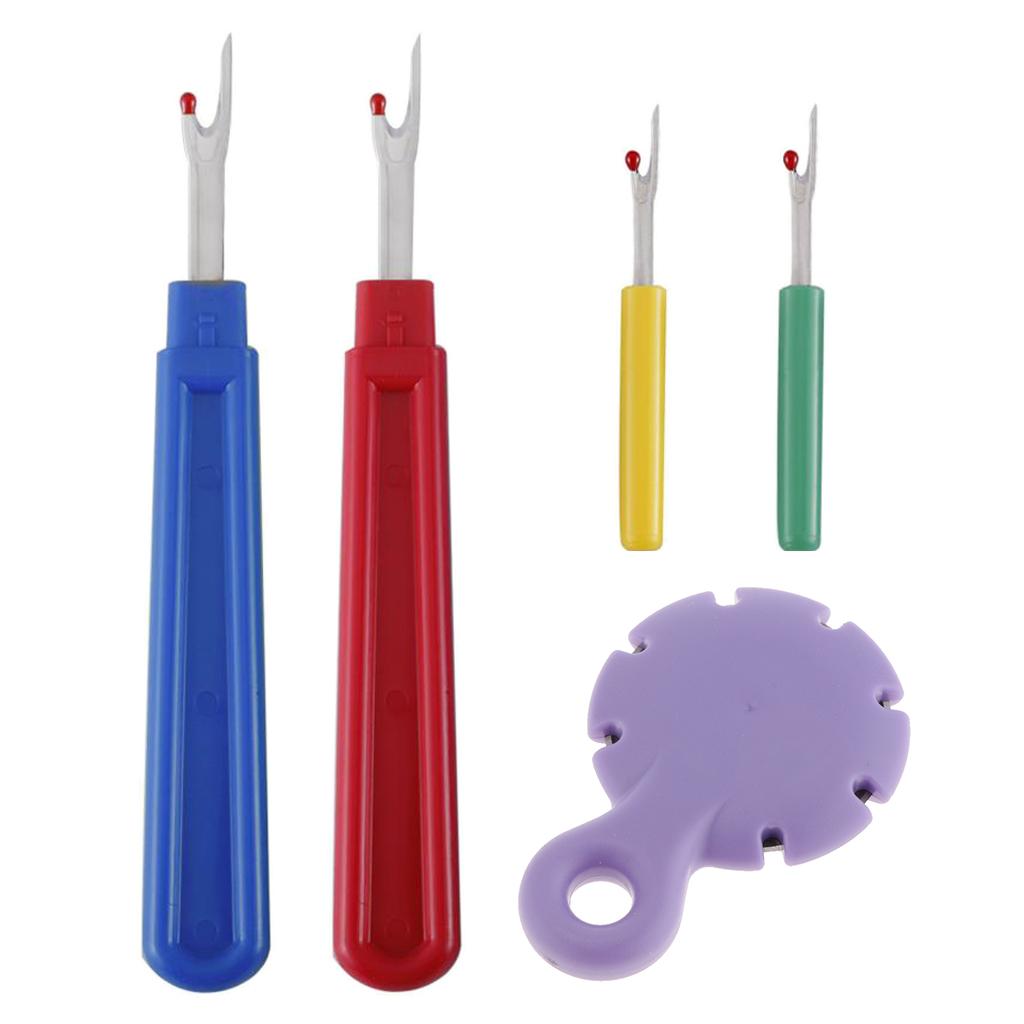 4pcs Steel Seam Ripper and Thread Yarn Cutter Pendant for Sewing Accessories