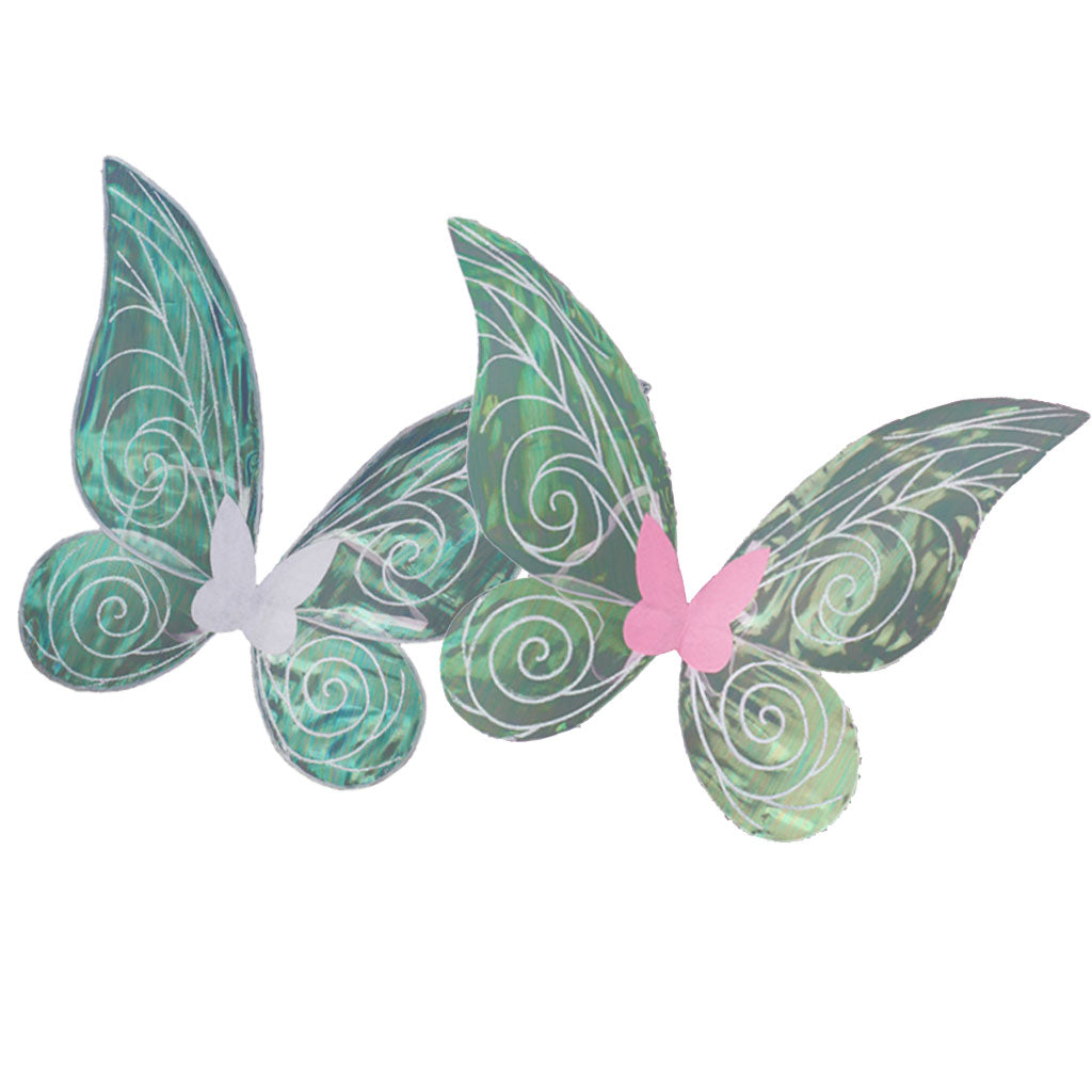 2 Pieces Shiny Changing Butterfly Angel Fairy Wing Adult Party Fancy Dress