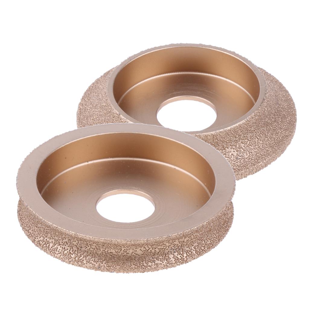 2 Pieces Diamond Profile Wheel Grinding Wheel for Angle Grinder