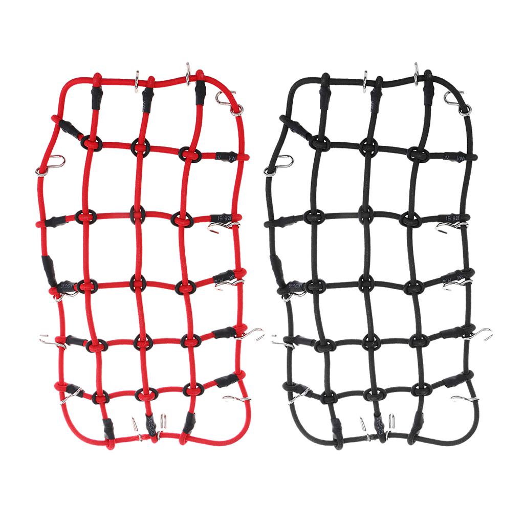 1/10 1/8 RC Model Cars Rubber Luggage Net for Axial SCX10 D90 TRX4