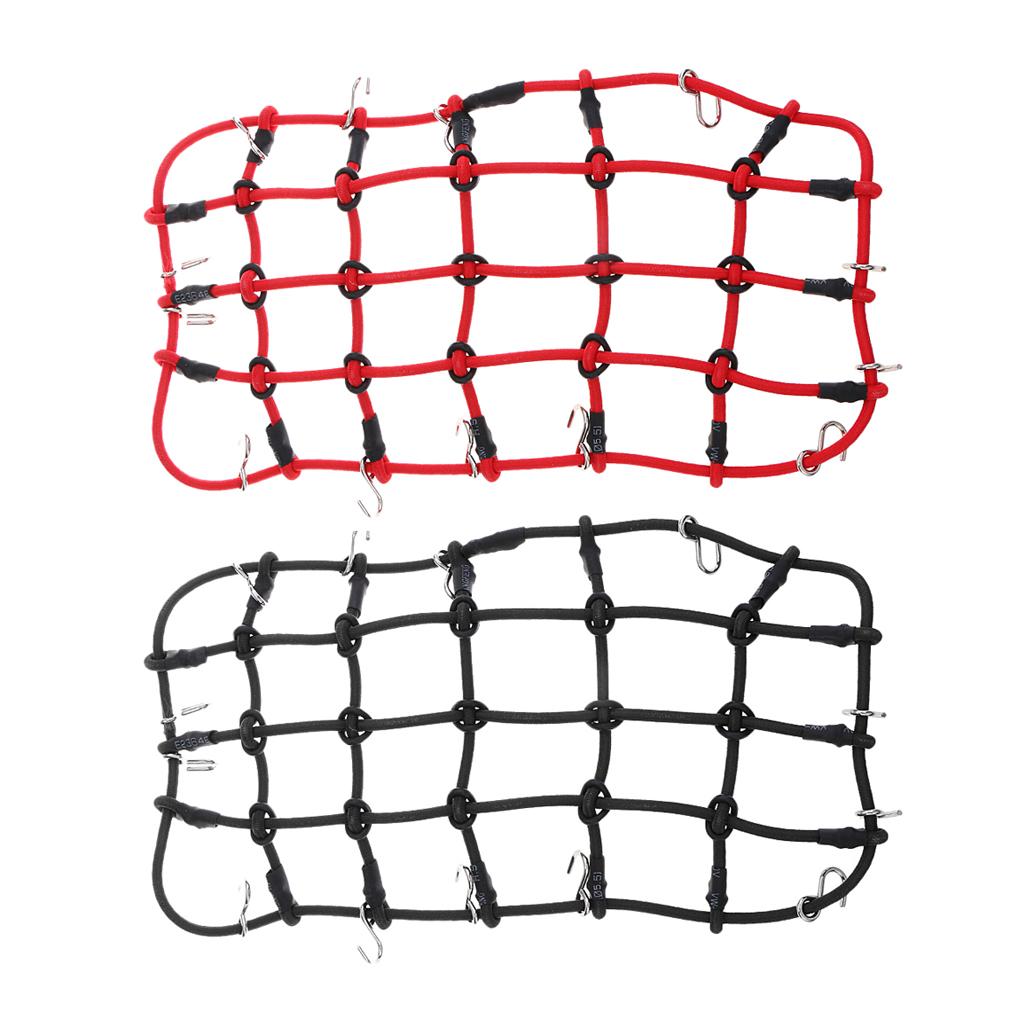 1/10 1/8 RC Model Cars Rubber Luggage Net for Axial SCX10 D90 TRX4
