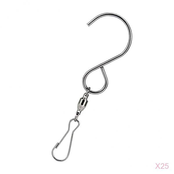 50Pc Hanging Stainless Steel Swivel Hooks Clip Garden Wind Chime
