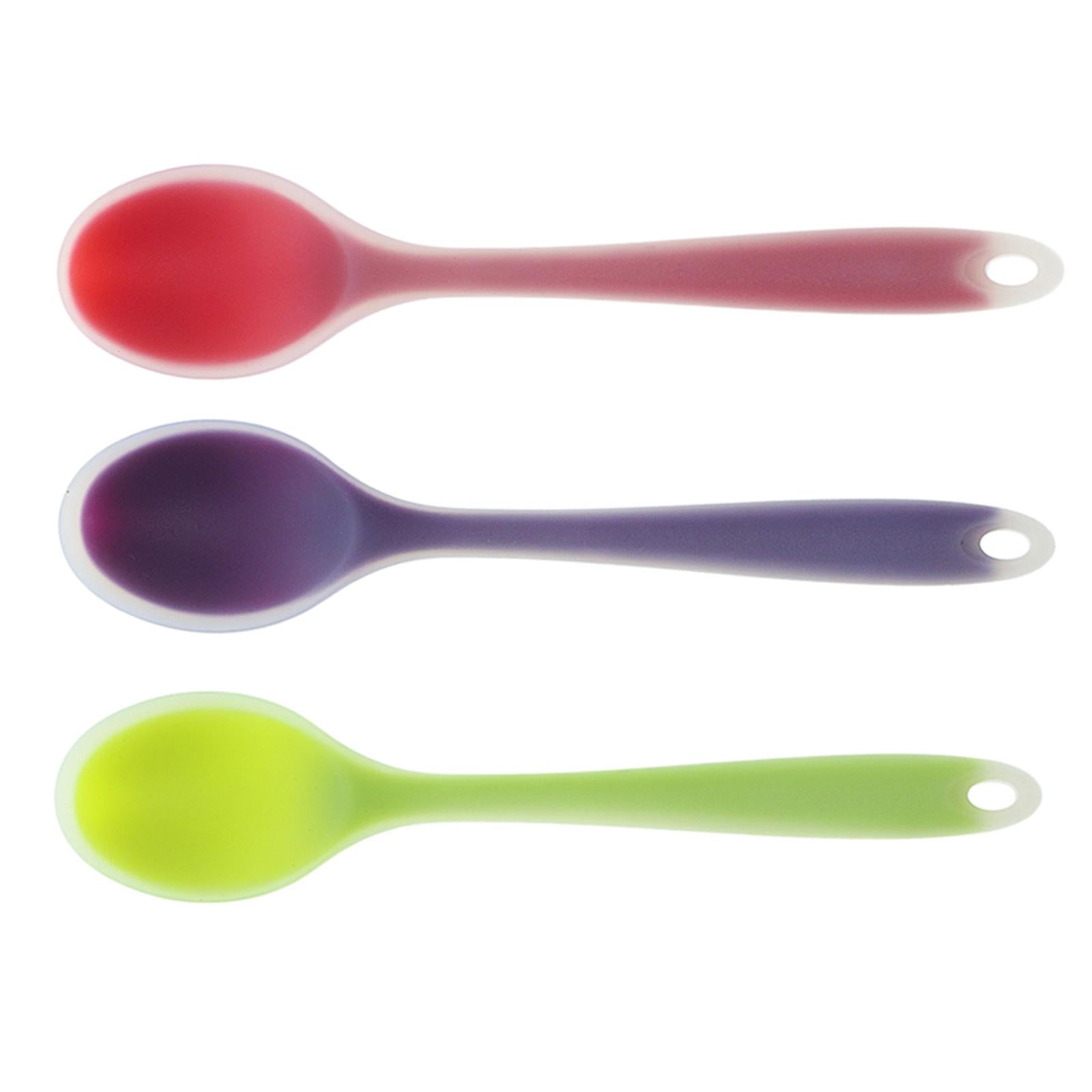 3pcs Silicone Ladle Soup Spoons Utensils Non-stick Cooking Kitchen Tools