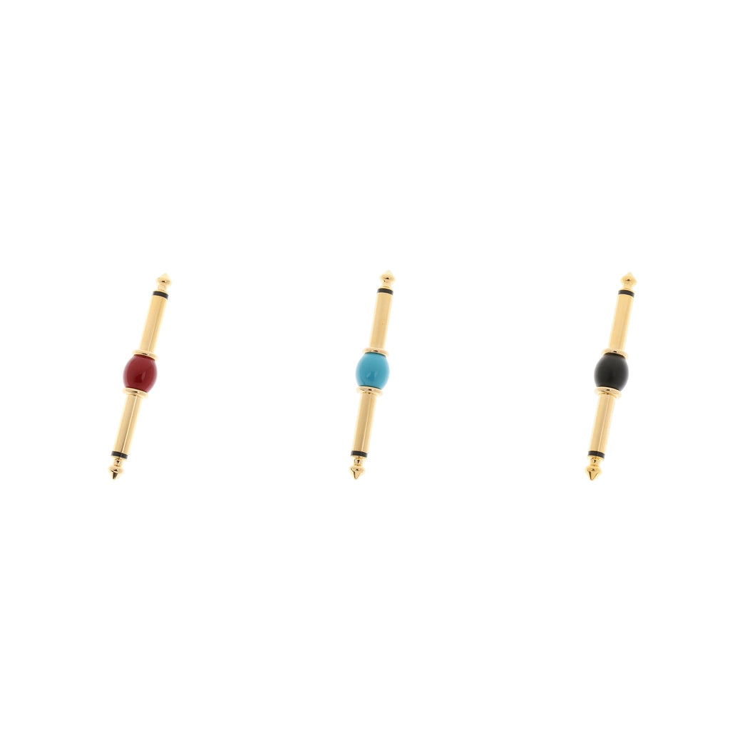 3Pieces 6.35mm 1/4 inch Male to Male Audio Aadpter"