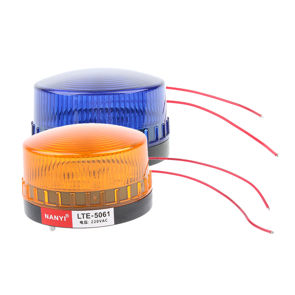 2 Pieces 220V Emergency LED Flashing Strobe Signal Warning Light Lamp Beacon
