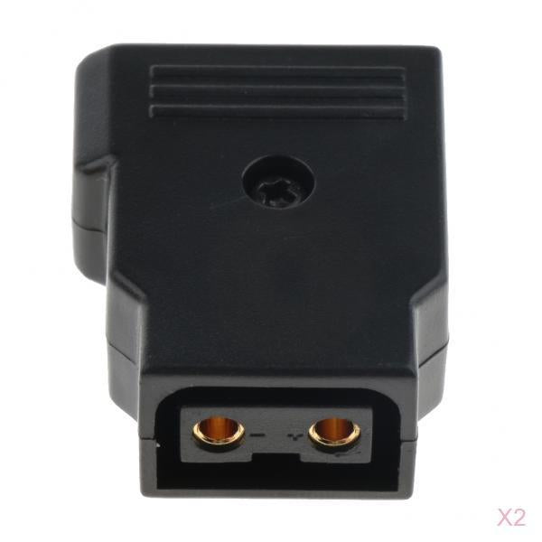 2x D-Tap Type B Female Rewirable DIY Socket Plug for V-mount Anton Battery