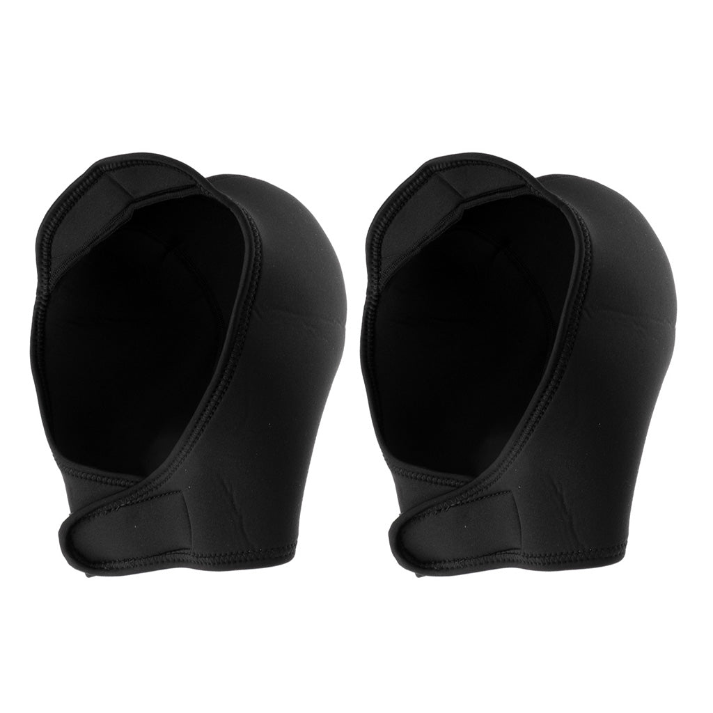 2Pcs Stretch Hat 2mm Neoprene Wetsuit Hood Scuba Diving Surfing Kayaking