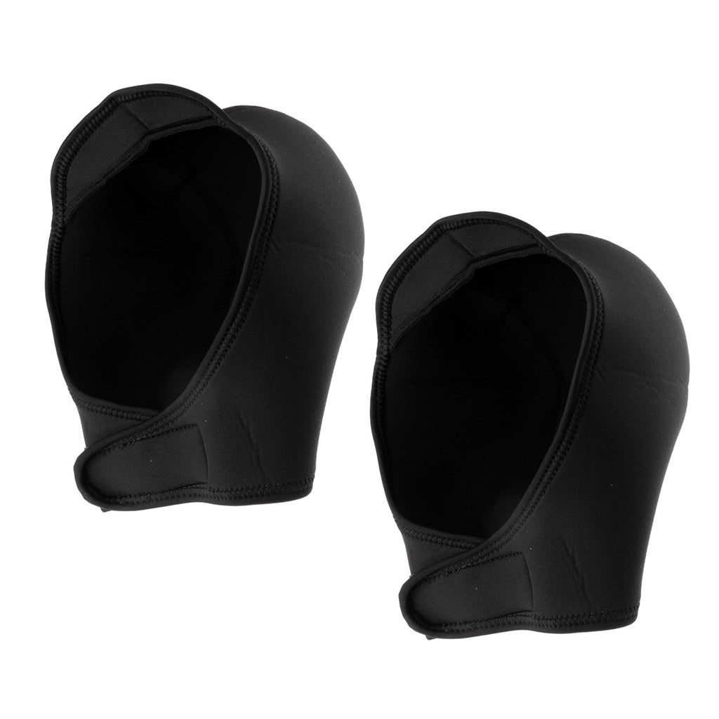 2Pcs Stretch Hat 2mm Neoprene Wetsuit Hood Scuba Diving Surfing Kayaking