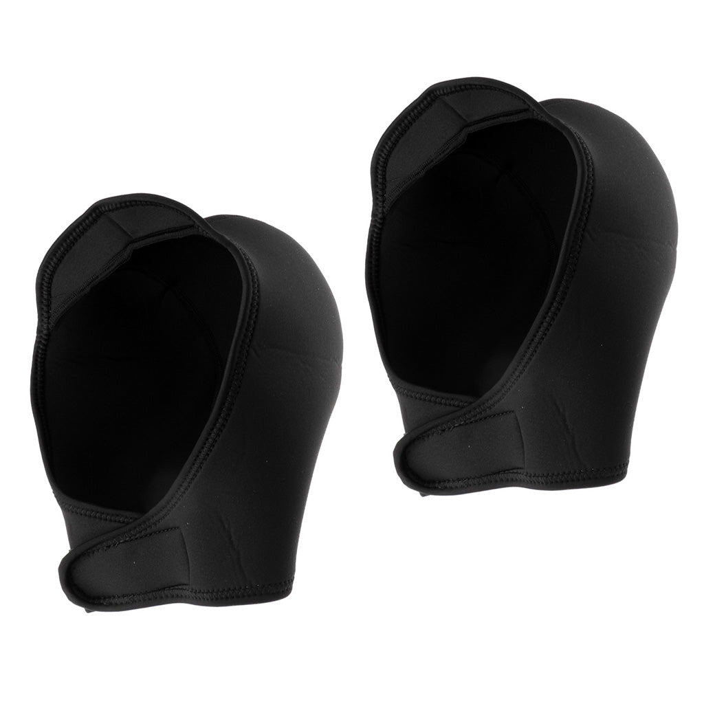 2Pcs Stretch Hat 2mm Neoprene Wetsuit Hood Scuba Diving Surfing Kayaking