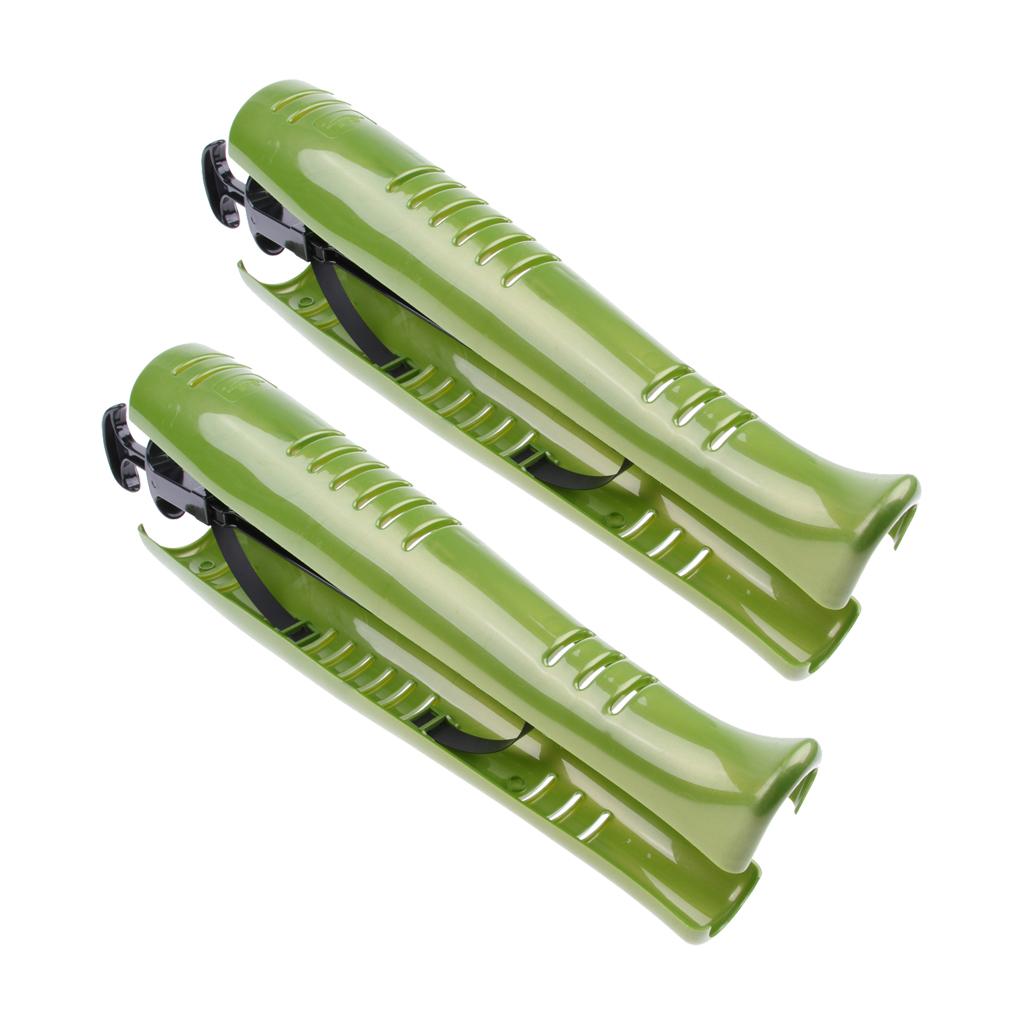 2pc Women Ladies Boot Shoe Stretcher Tree Shaper With Handle Automatic Green