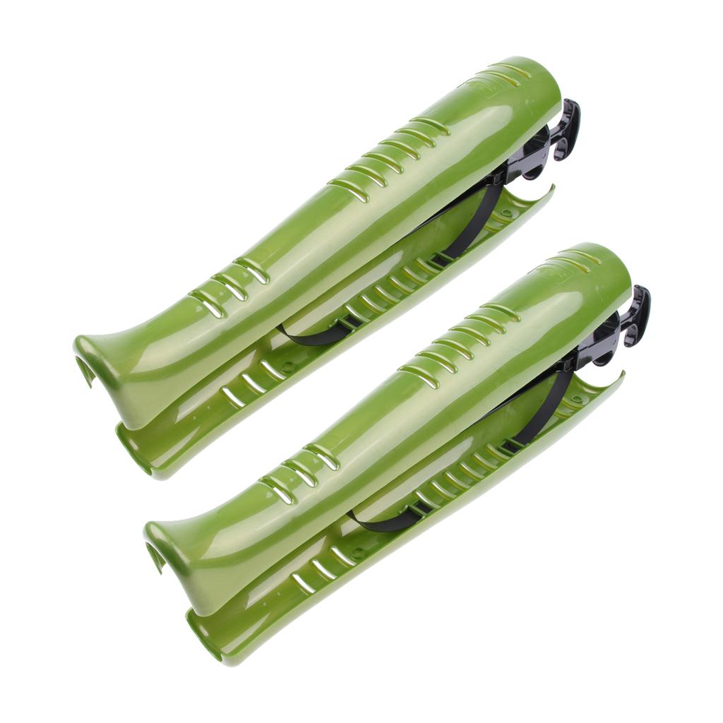 2pc Women Ladies Boot Shoe Stretcher Tree Shaper With Handle Automatic Green