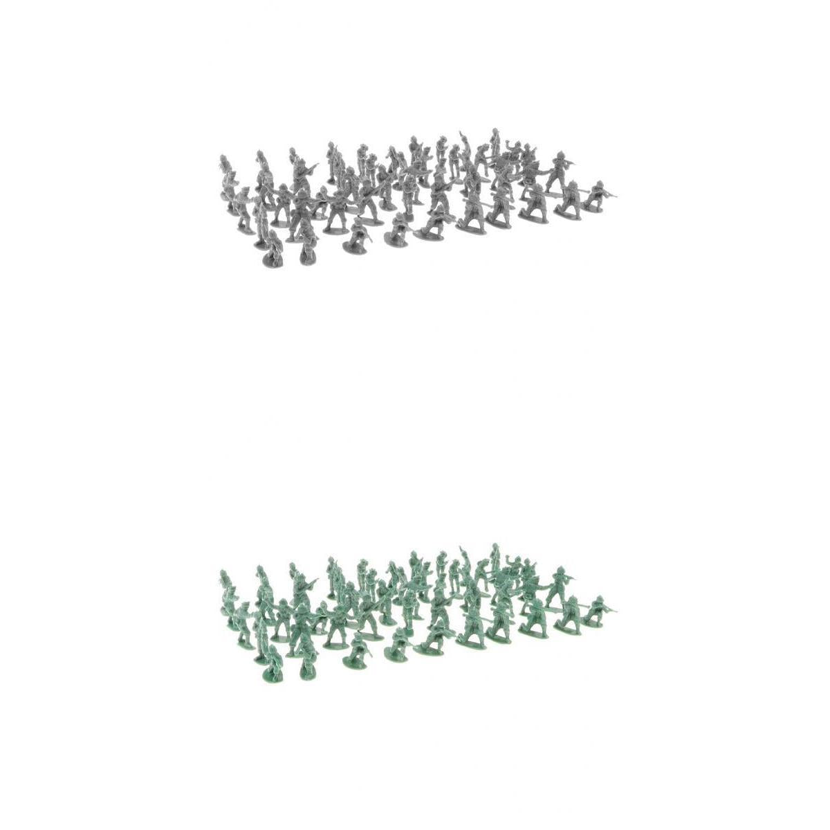 200 Pieces 2cm Plastic Military Soldier Figures Army Men Accessories Playset