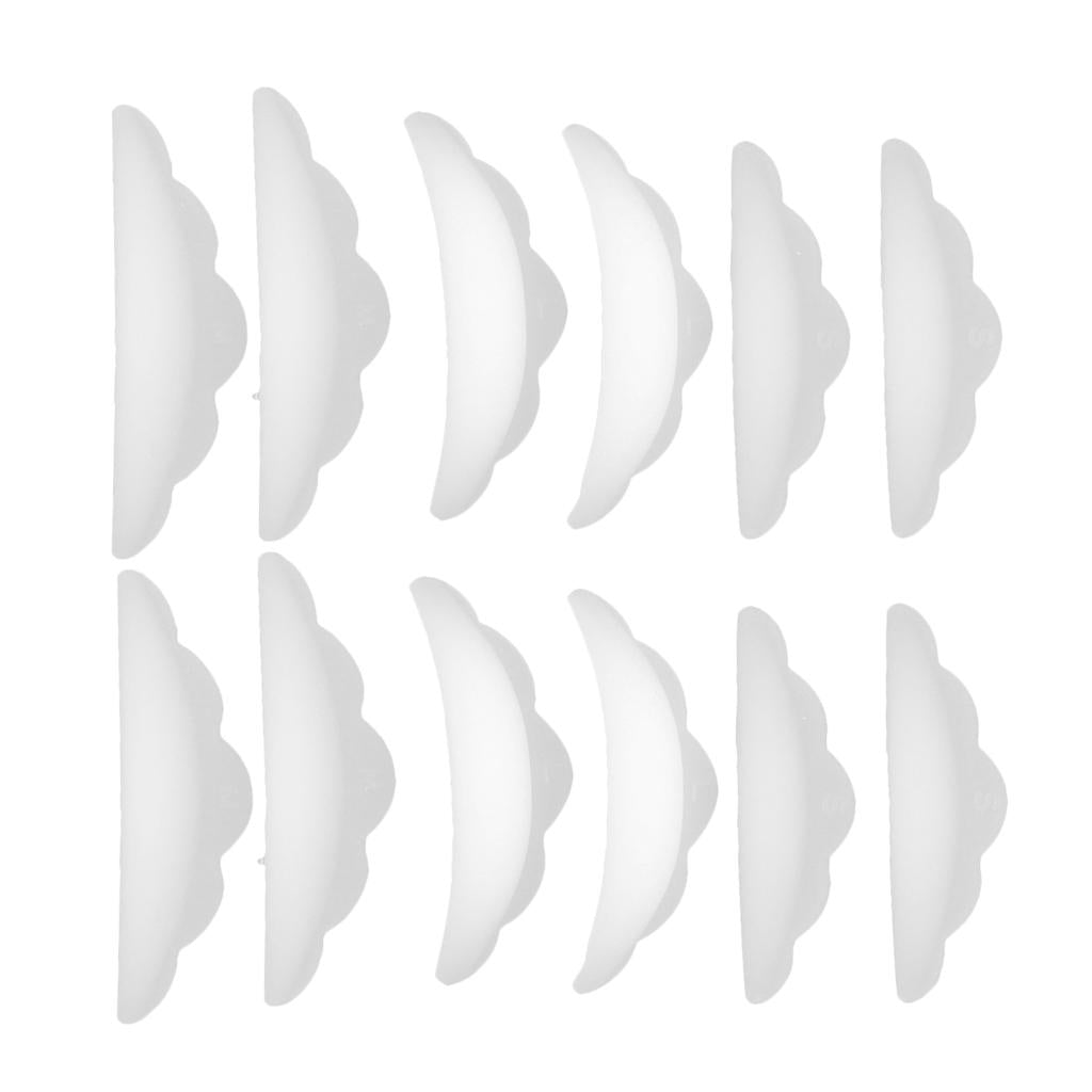 6 Pairs Eyelash Perming Lift Silicone Pads Eye Lash Lashes Guard Tools