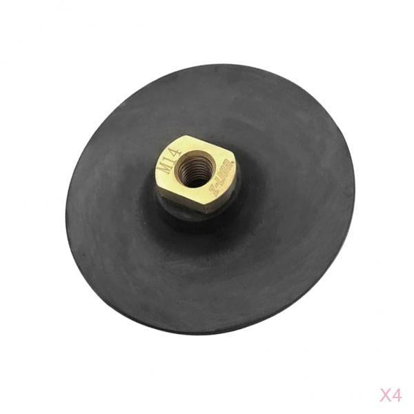 4 Pcs Rubber Back Soft Polishing pad for Diamond Polishing Pads 5inch M14