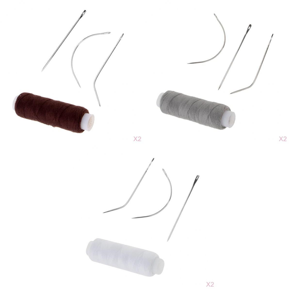 6pcs Cotton Hair Track Weft Weaving Sewing Decor Thread for Hair Extension