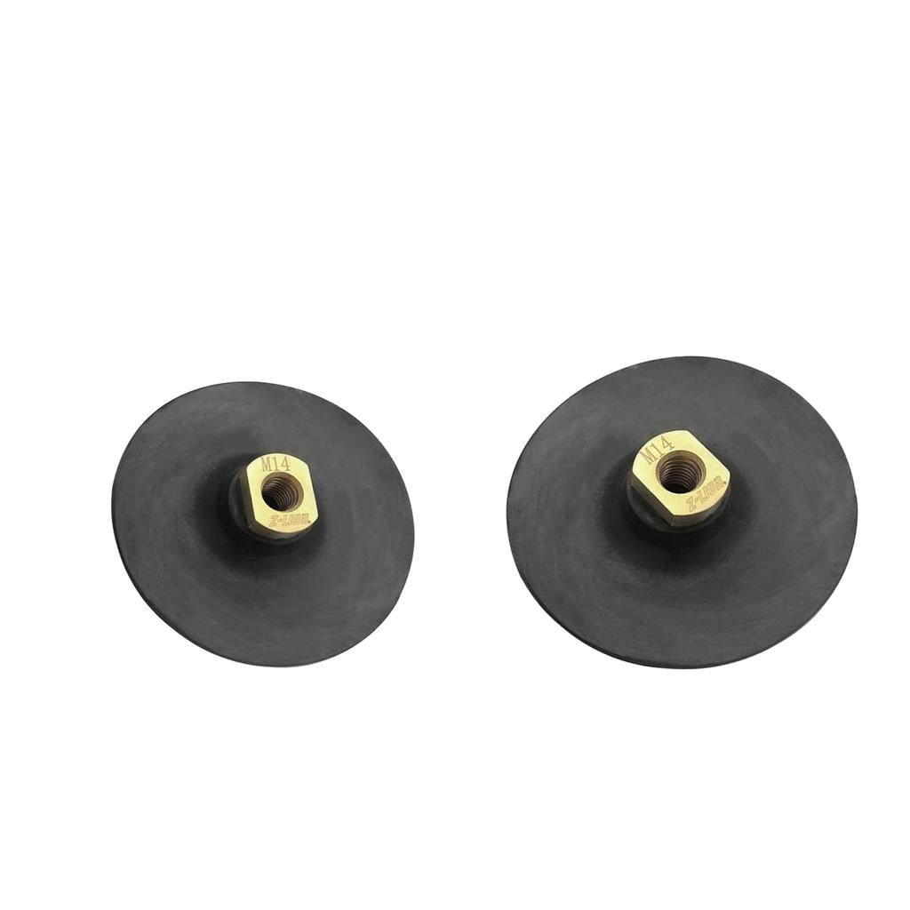 2 Pcs Rubber Back Soft Polishing pad for Diamond Polishing Pads 4inch M14