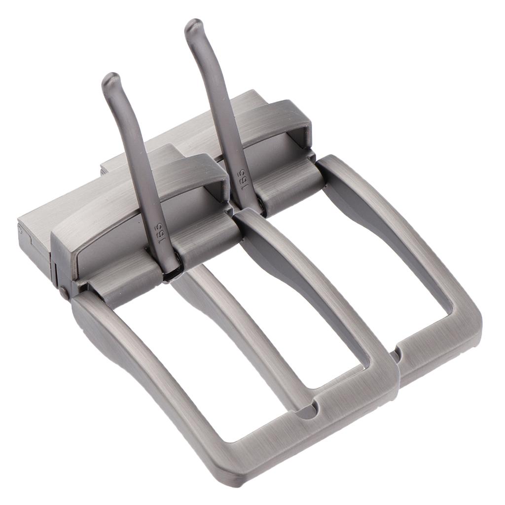 2x Men's Alloy Antique Belt Buckle Single Prong Rectangular Pin Belt Buckle