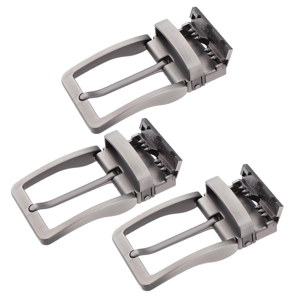 3x Mens Alloy Antique Belt Buckle Single Prong Rectangular Pin Belt Buckle
