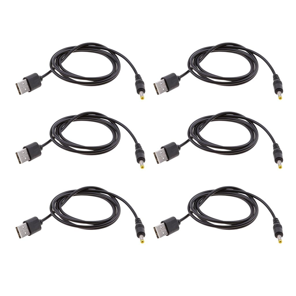 6x USB to DC Power Cable USB A to Male DC 1.7mmx4.0mm Power Charging Cable