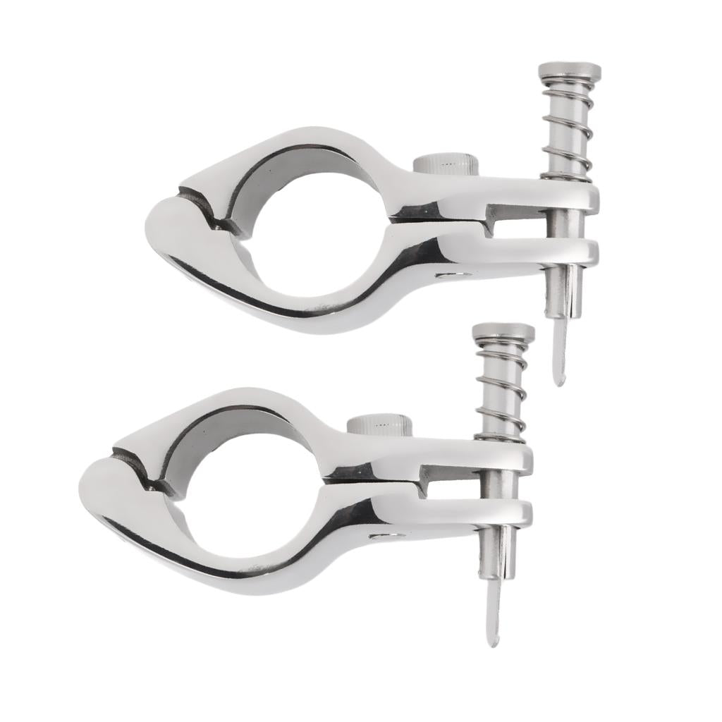 2pcs Boat Cover Canopy Fitting Clamp Suits for 22MM OD Tube Stainless Steel