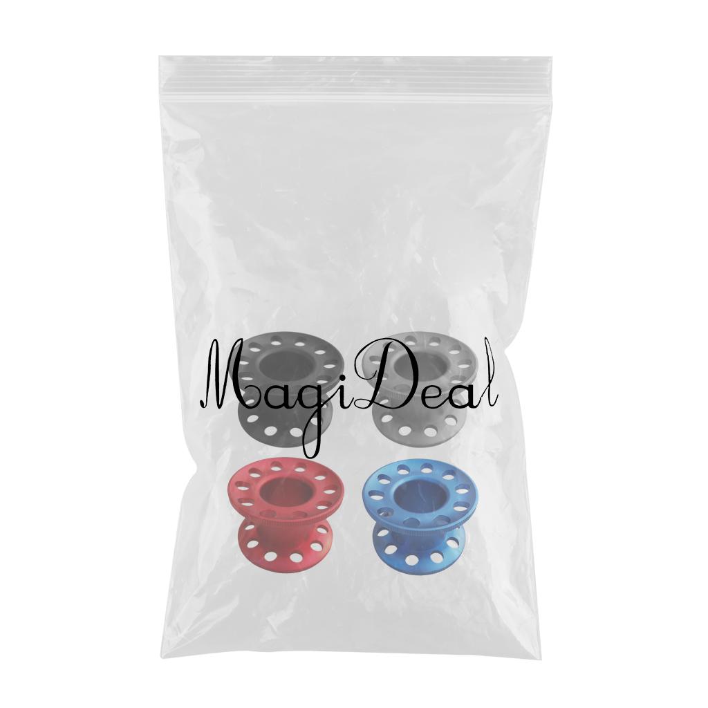4 Piece Scuba Diving Blank Finger Tech Spool Dive Snorkeling Guide Line Reel