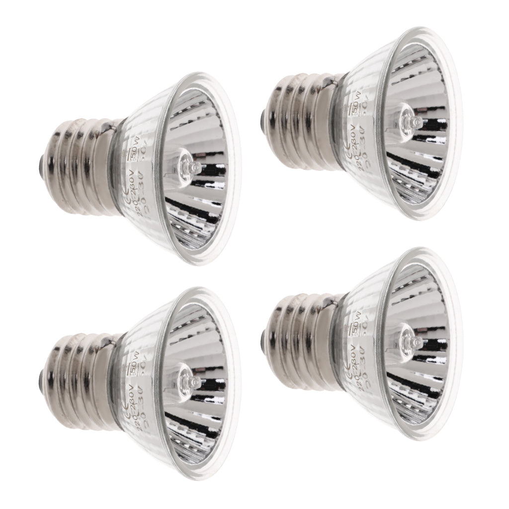 4 Pcs Pet Uva Uvb Reptile Heating Calcium Lamp Sunlamps Basking Bulb 50W