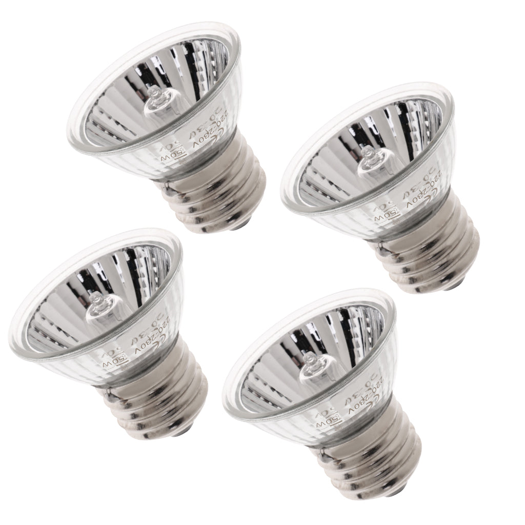 4 Pcs Pet Uva Uvb Reptile Heating Calcium Lamp Sunlamps Basking Bulb 50W