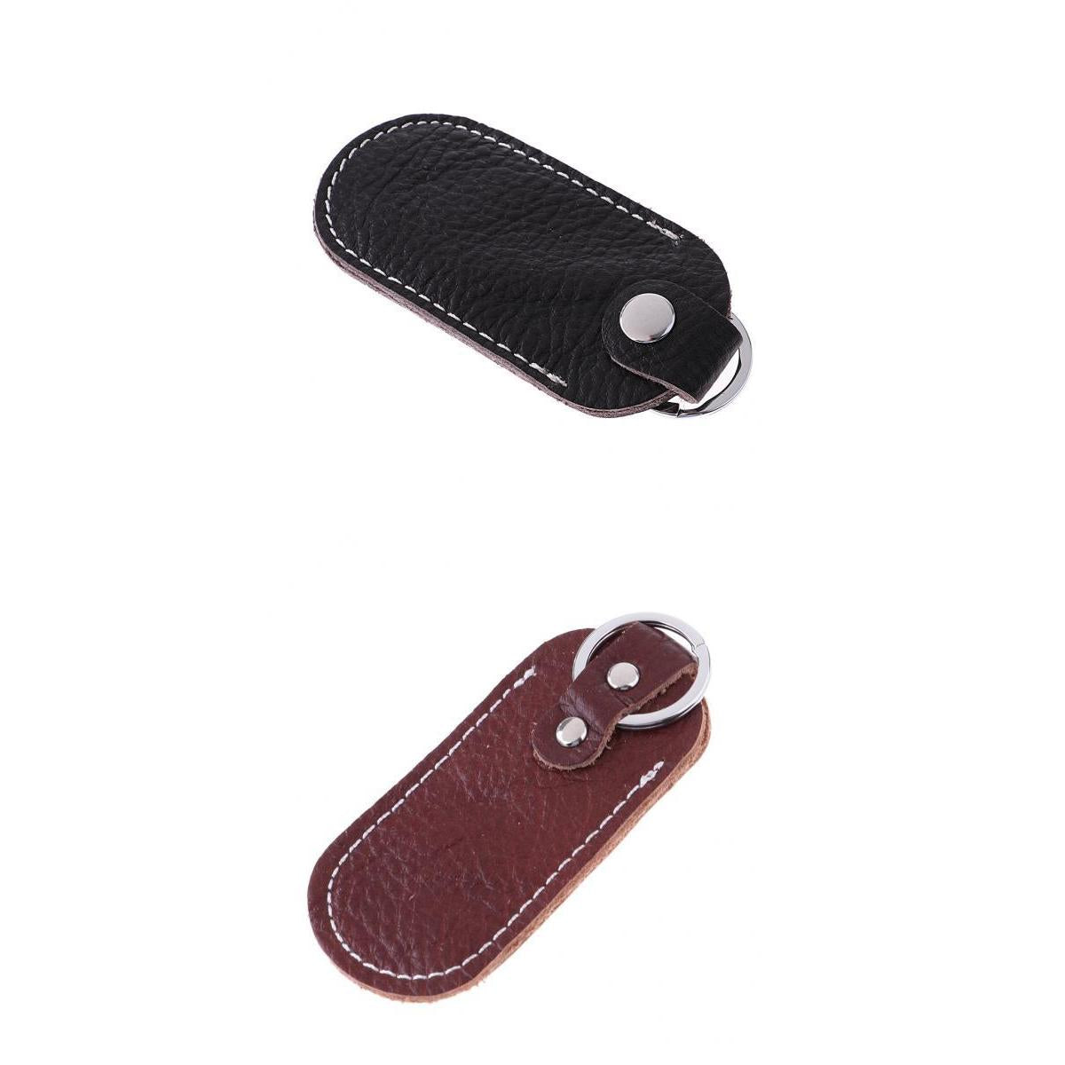 2x U Disk Storage Bag USB Flash Drives Carrying Holder Coin Bag Black+Brown