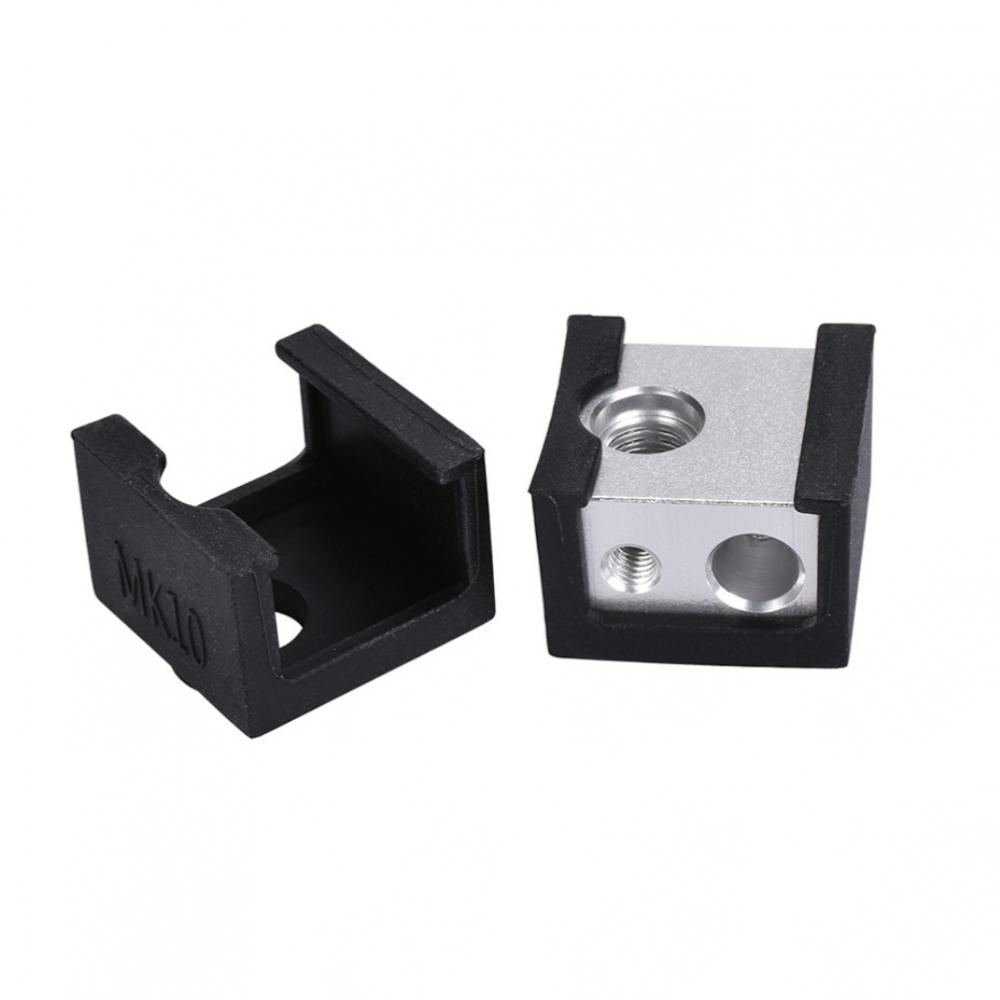 2Pcs 3D Printer Heater Block Silicone Protective Case Cover Socks for MK10