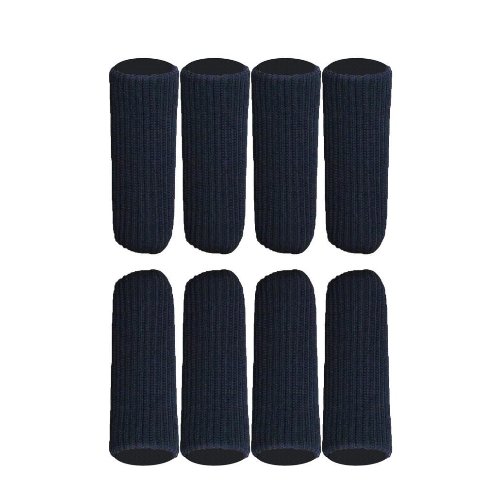 8x11cm Furniture Feet Caps Covers/Knitted Chair Leg Socks Black